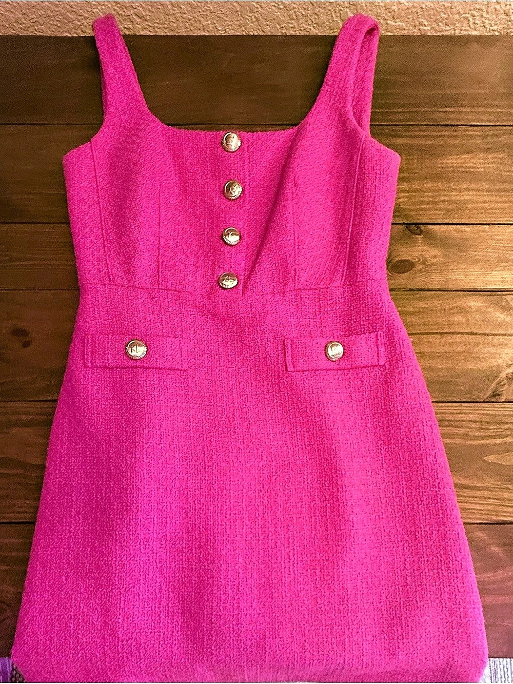 Karl Lagerfeld Mini Sleeveless Dress in Pink Like New
